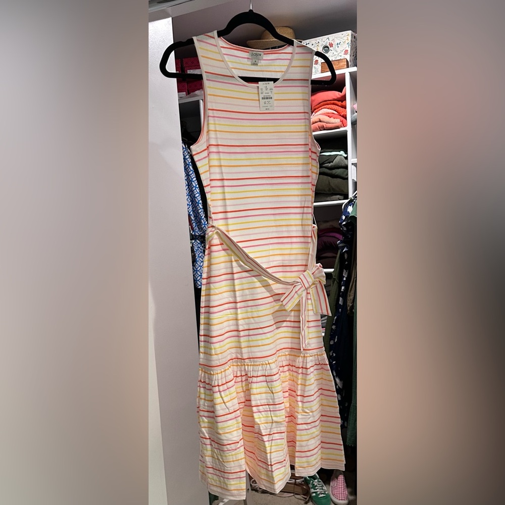 JCrew Striped Sleeveless Dress, new with tags, size small